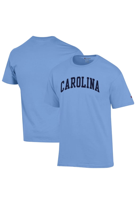 Men's Champion Carolina Blue North Carolina Tar Heels Basic Arch Long Sleeve T-Shirt