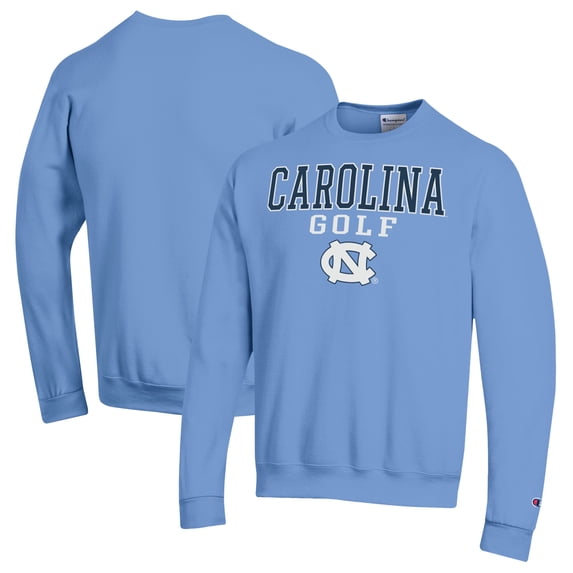 Men's-Champion Carolina Blue North Carolina Tar Heels Powerblend Crewneck Sweatshirt