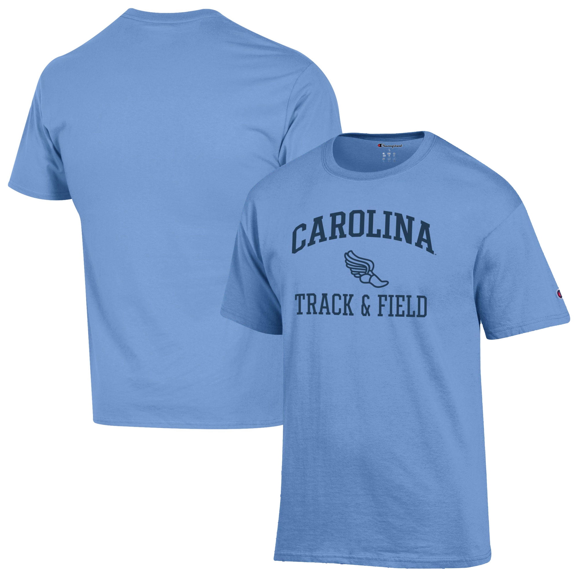 Men's Champion  Carolina Blue North Carolina Tar Heels Track & Field Icon T-Shirt