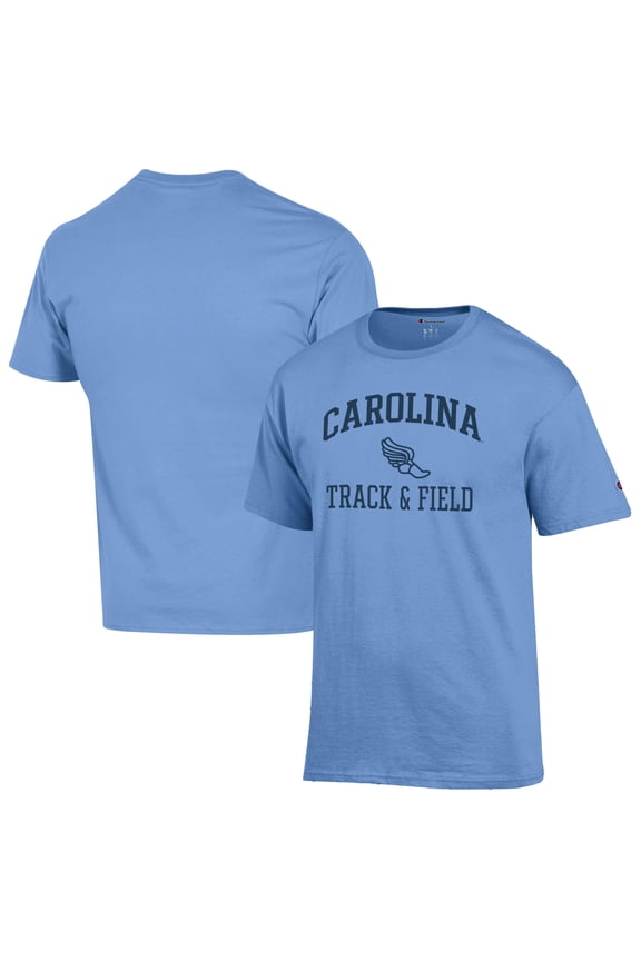 Men's Champion  Carolina Blue North Carolina Tar Heels Track & Field Icon T-Shirt