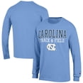 thumbnail image 1 of Men's Champion  Carolina Blue North Carolina Tar Heels Track & Field Stack Long Sleeve T-Shirt, 1 of 3