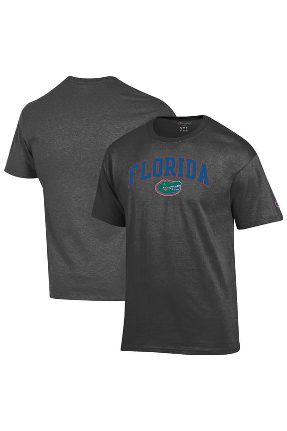 Men's-Champion  Charcoal Florida Gators Arched Logo T-Shirt