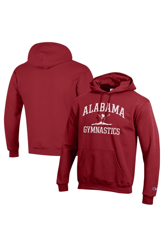 Men's Champion  Crimson Alabama Crimson Tide Gymnastics Icon Powerblend Pullover Hoodie