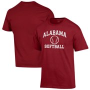 Mens Champion Crimson Alabama Crimson Tide Softball Icon T-Shirt