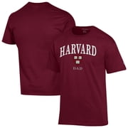 Mens Champion Crimson Harvard Crimson Dad Logo T-Shirt