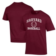 Mens Champion Crimson Harvard Crimson Icon Baseball T-Shirt