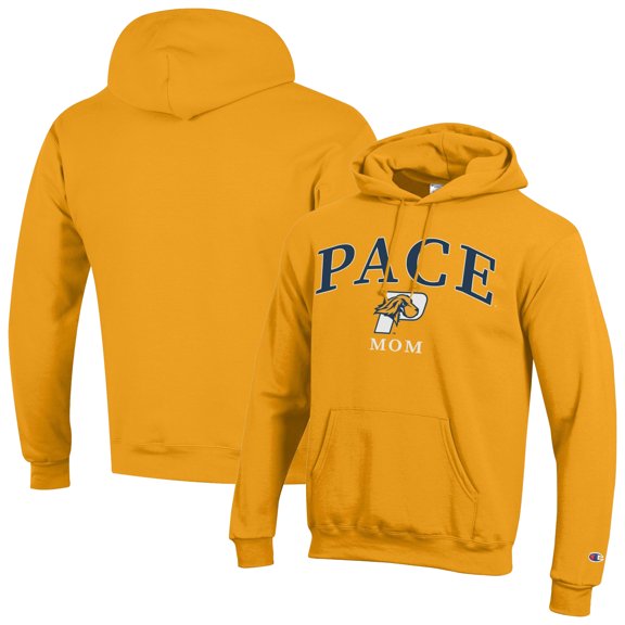 Unisex Champion Gold Pace University Setters Mom Logo Eco Powerblend Hoodie