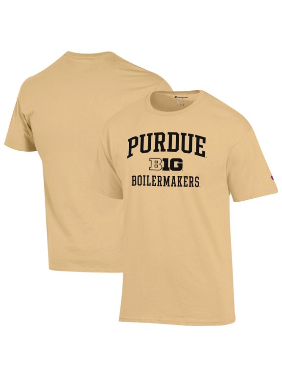 Men's Champion Gold Purdue Boilermakers Big Ten T-Shirt