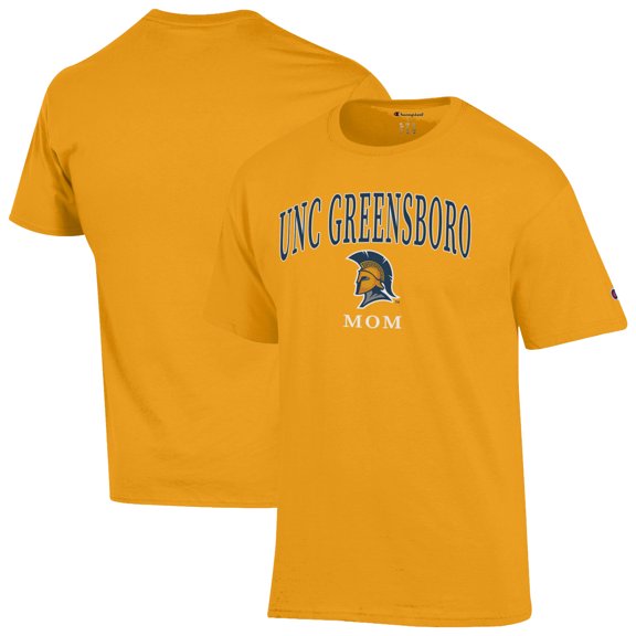 Unisex Champion Gold UNCG Spartans  Mom Logo T-Shirt