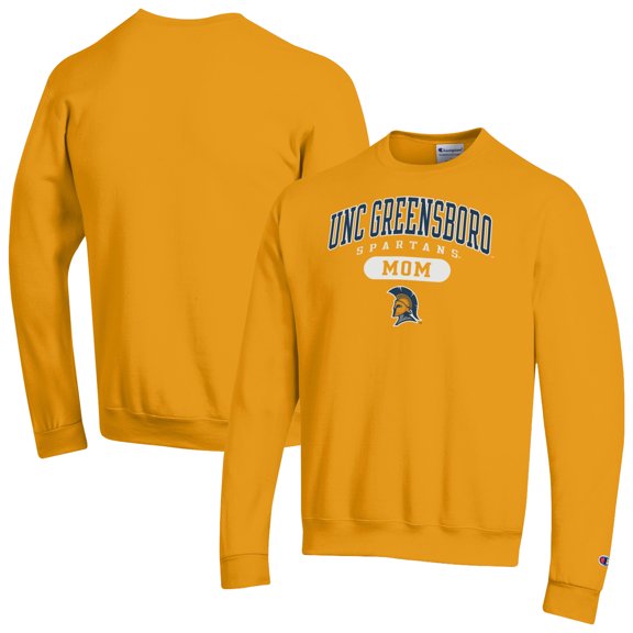 Unisex Champion Gold UNCG Spartans Mom Pill Box Eco Powerblend Sweatshirt