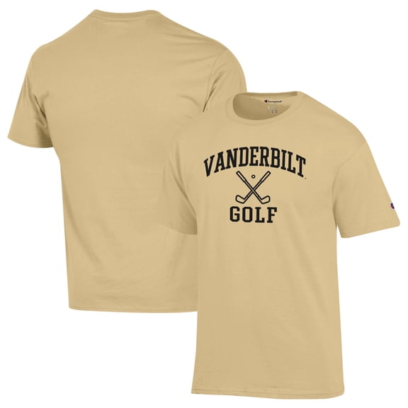 Men's-Champion  Gold Vanderbilt Commodores Icon Golf T-Shirt