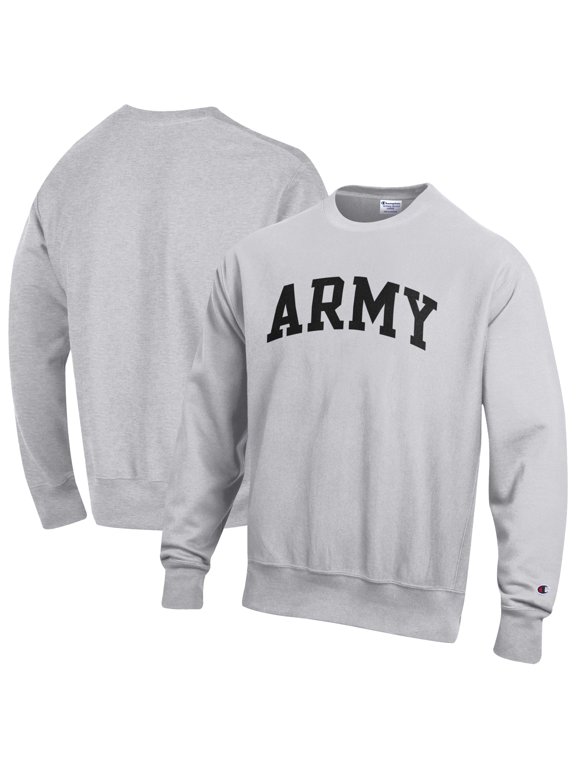 Men's Champion Gray Army Black Knights Reverse Weave Fleece Sweatshirt
