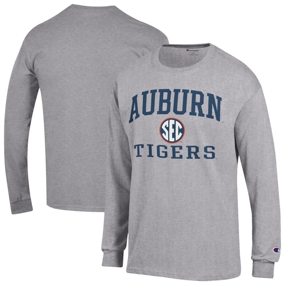 Men's Champion Gray Auburn Tigers Team Long Sleeve T-Shirt