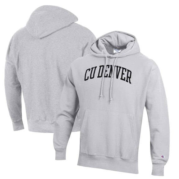 Men's Champion Gray CU Denver Lynx Reverse Weave Pullover Hoodie