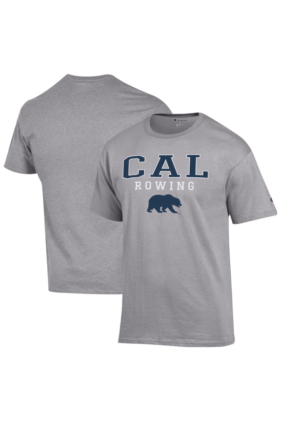 Men's Champion Gray Cal Bears Rowing Jersey T-Shirt