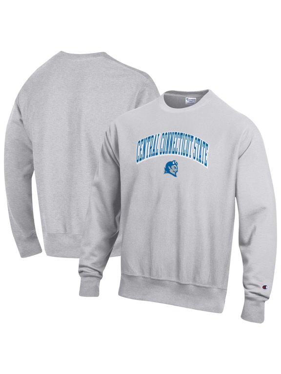 Men's Champion Gray Central Connecticut State Blue Devils Reverse Weave Sweatshirt