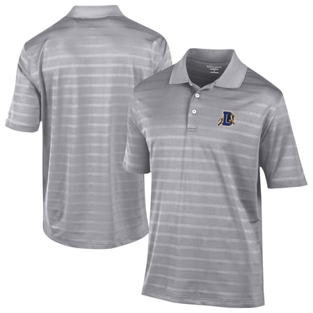 Men's Champion Gray Durham Bulls Textured Solid Polo