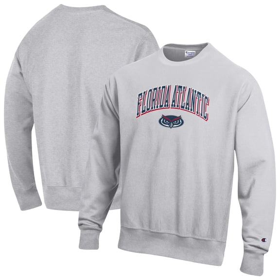Men's Champion Gray Florida Atlantic Owls Reverse Weave Sweatshirt