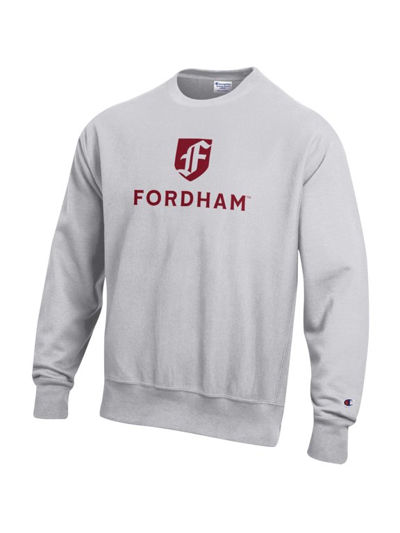 Men's Champion Gray Fordham Rams Reverse Weave Crew