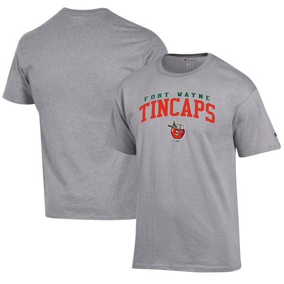 Men's Champion Gray Fort Wayne TinCaps Jersey T-Shirt