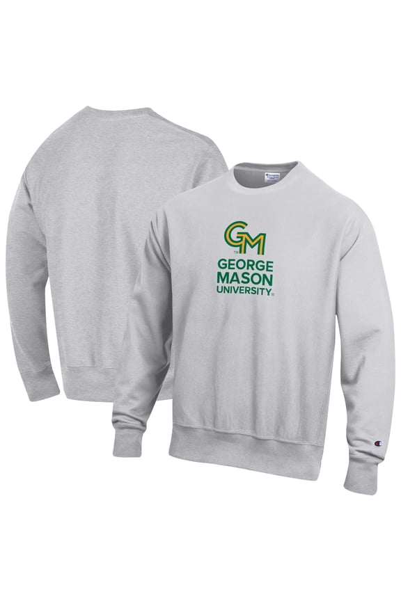 Men's Champion Gray George Mason Patriots Reverse Weave Sweatshirt