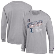 Mens Champion Gray Illinois Fighting Illini 2026 NCAA Mens Basketball Tournament March Madness Final Four Long Sleeve