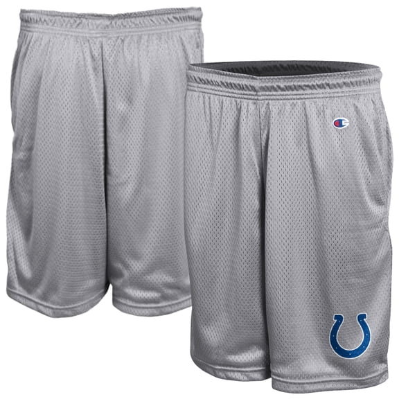 Men's Champion Gray Indianapolis Colts Classic Mesh Shorts
