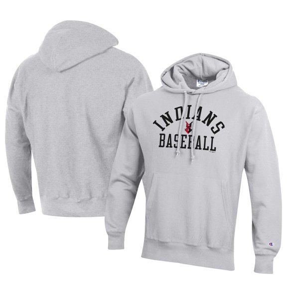 Men's Champion Gray Indianapolis Indians Baseball Reverse Weave Pullover Hoodie