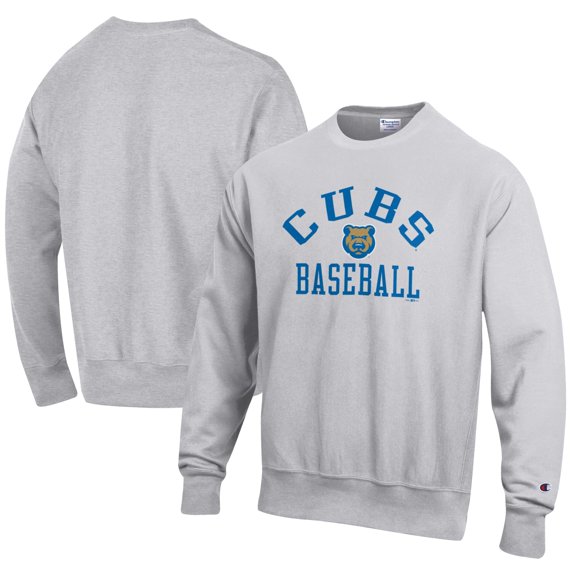 Men's Champion Gray Iowa Cubs Baseball Reverse Weave Pullover Sweatshirt