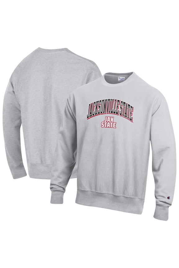 Men's Champion Gray Jacksonville State Gamecocks Reverse Weave Sweatshirt