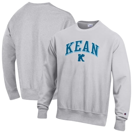 Men's Champion Gray Kean University Cougars Reverse Weave Sweatshirt