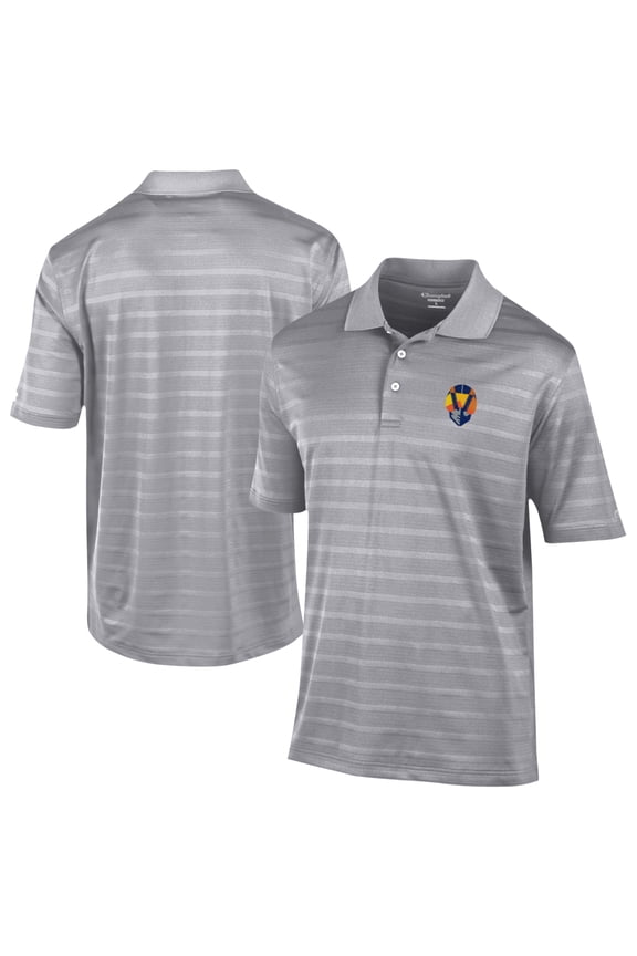 Men's Champion  Gray Las Vegas Aviators Textured Solid Polo