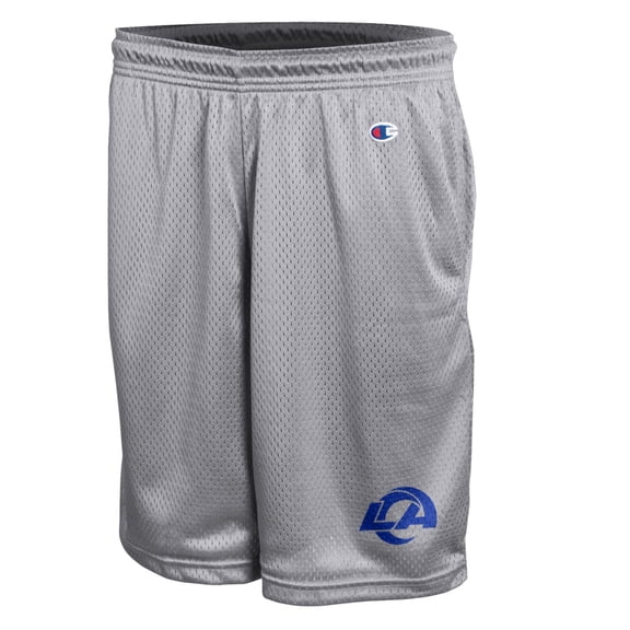 Men's Champion Gray Los Angeles Rams Classic Mesh Shorts
