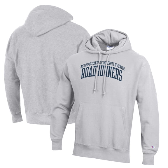 Men's Champion Gray MSU Denver Roadrunners Reverse Weave Pullover Hoodie