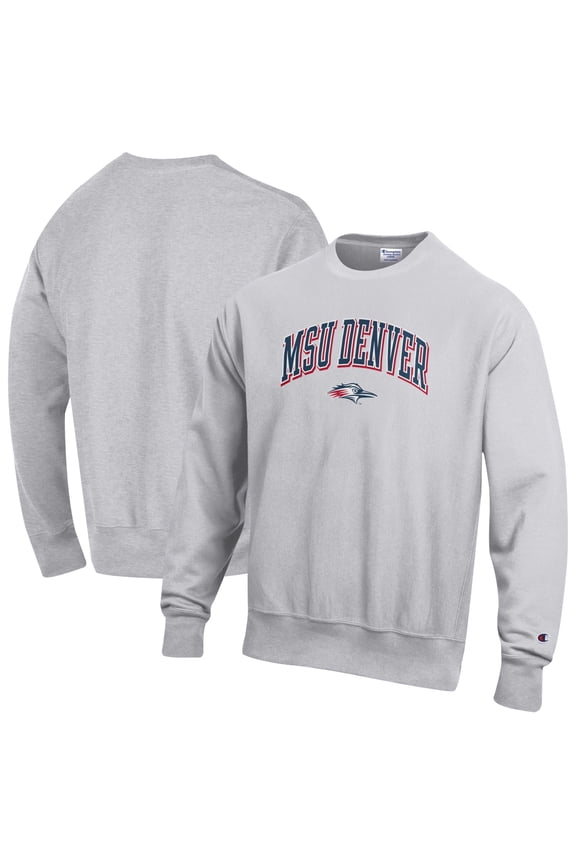 Men's Champion Gray MSU Denver Roadrunners Reverse Weave Sweatshirt