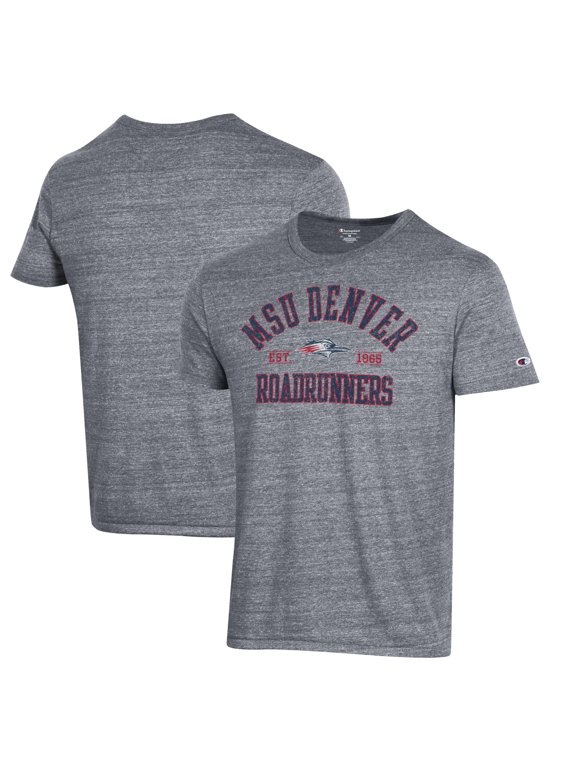 Men's Champion Gray MSU Denver Roadrunners Ultimate Tri-Blend T-Shirt