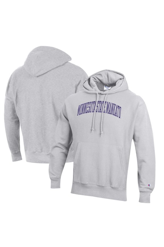 Men's Champion Gray Minnesota State University Mankato Reverse Weave Pullover Hoodie