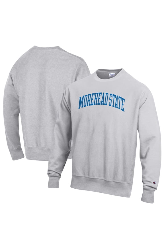 Men's Champion Gray Morehead State Eagles Reverse Weave Pullover Sweatshirt