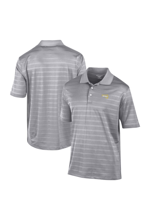 Men's Champion Gray Northern Arizona Lumberjacks Textured Solid Polo