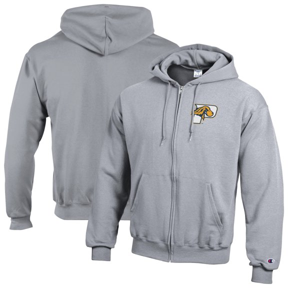 Men's Champion Gray Pace University Setters Eco Powerblend Full-Zip Hoodie