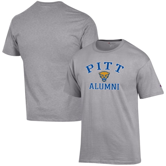Men's Champion  Gray Pitt Panthers Alumni Logo T-Shirt
