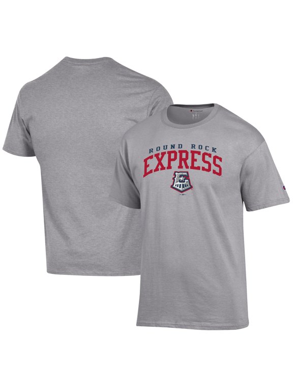 Men's Champion Gray Round Rock Express Jersey T-Shirt