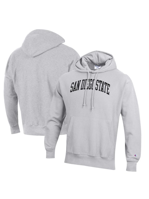 Men's Champion Gray San Diego State Aztecs Reverse Weave Pullover Hoodie