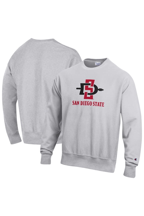 Men's Champion Gray San Diego State Aztecs Reverse Weave Sweatshirt