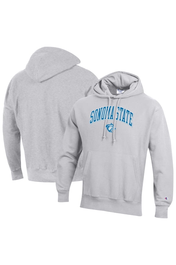Men's Champion Gray Sonoma State Seawolves Reverse Weave Hoodie