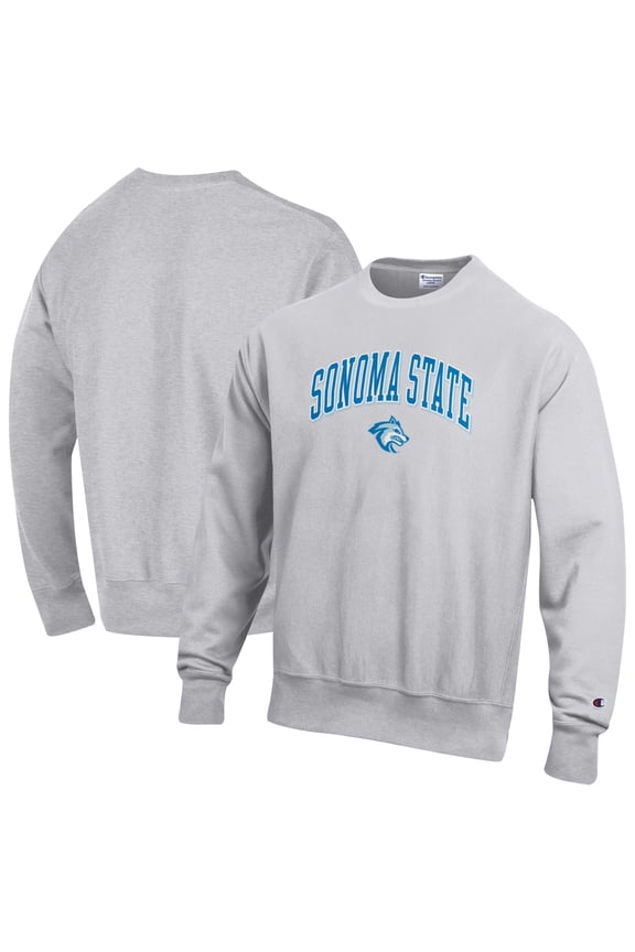 Men's Champion Gray Sonoma State Seawolves Reverse Weave Sweatshirt