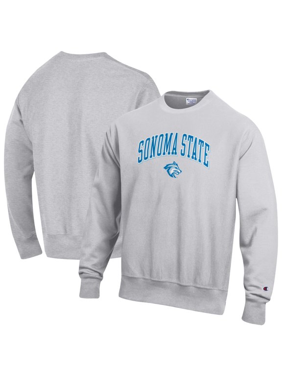 Men's Champion Gray Sonoma State Seawolves Reverse Weave Sweatshirt