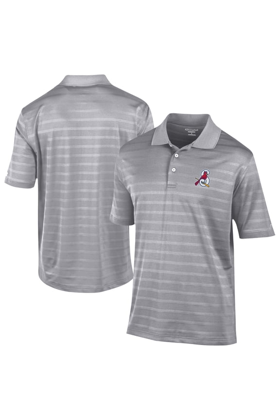 Men's Champion Gray Springfield Cardinals Textured Solid Polo