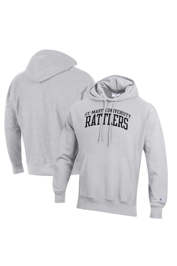Men's Champion Gray St. Mary's University Rattlers Reverse Weave Pullover Hoodie