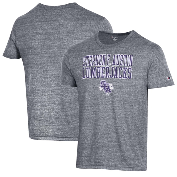 Men's Champion Gray Stephen F Austin Lumberjacks Ultimate Triblend T-Shirt